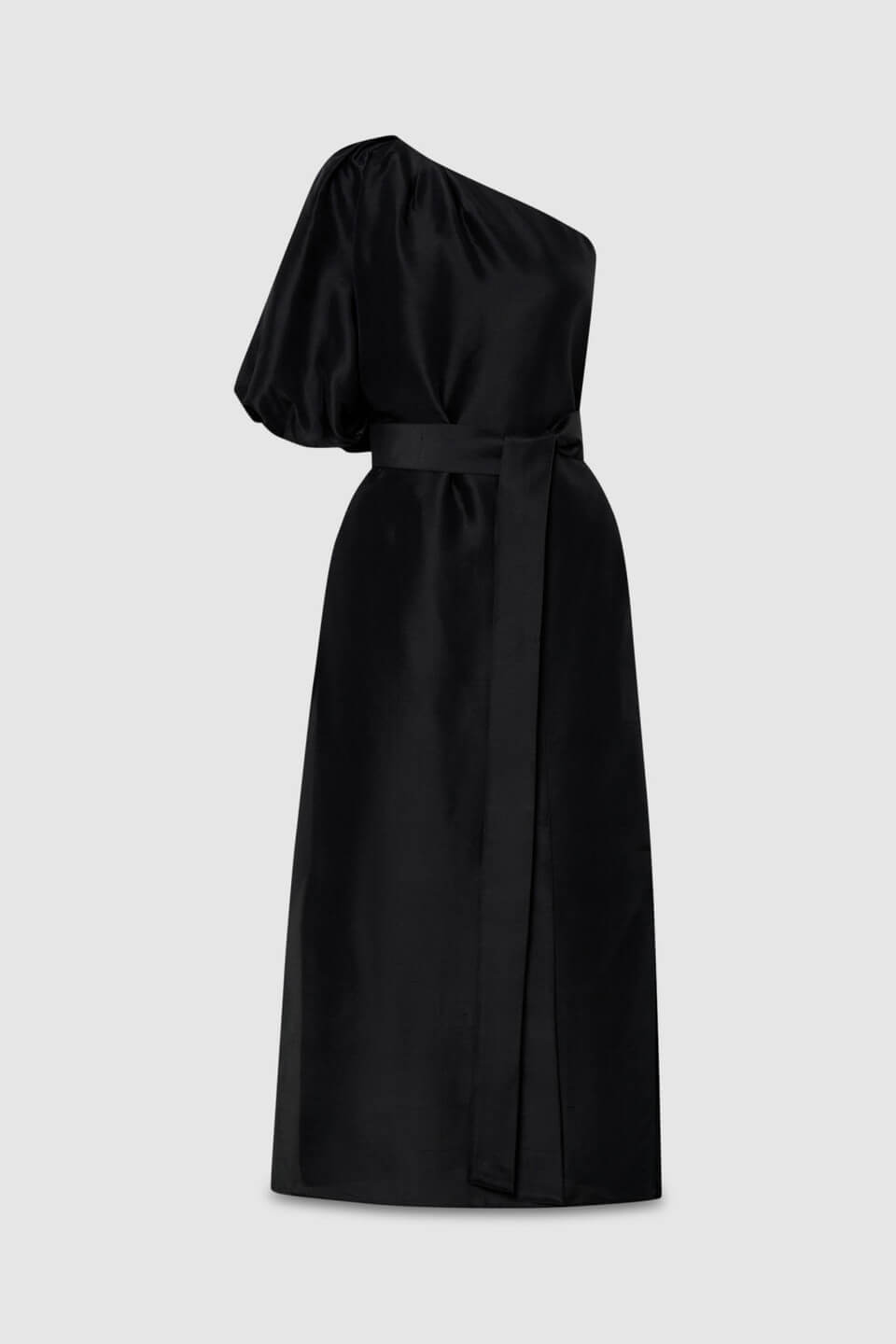 oroton one shoulder dress Oroton One-Shoulder Apple-Print Column Maxi Dress