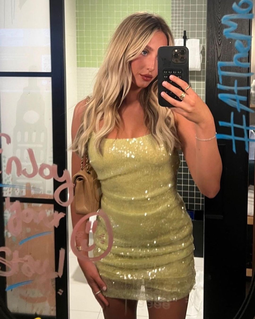 slim fit dress slacks Sequin High-Slit Maxi Dress
